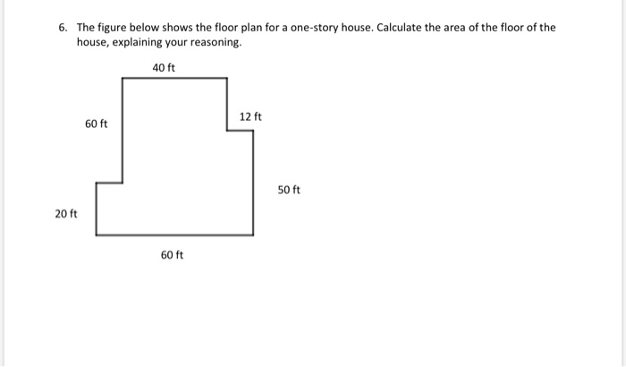 Solved 6. The figure below shows the floor plan for a | Chegg.com