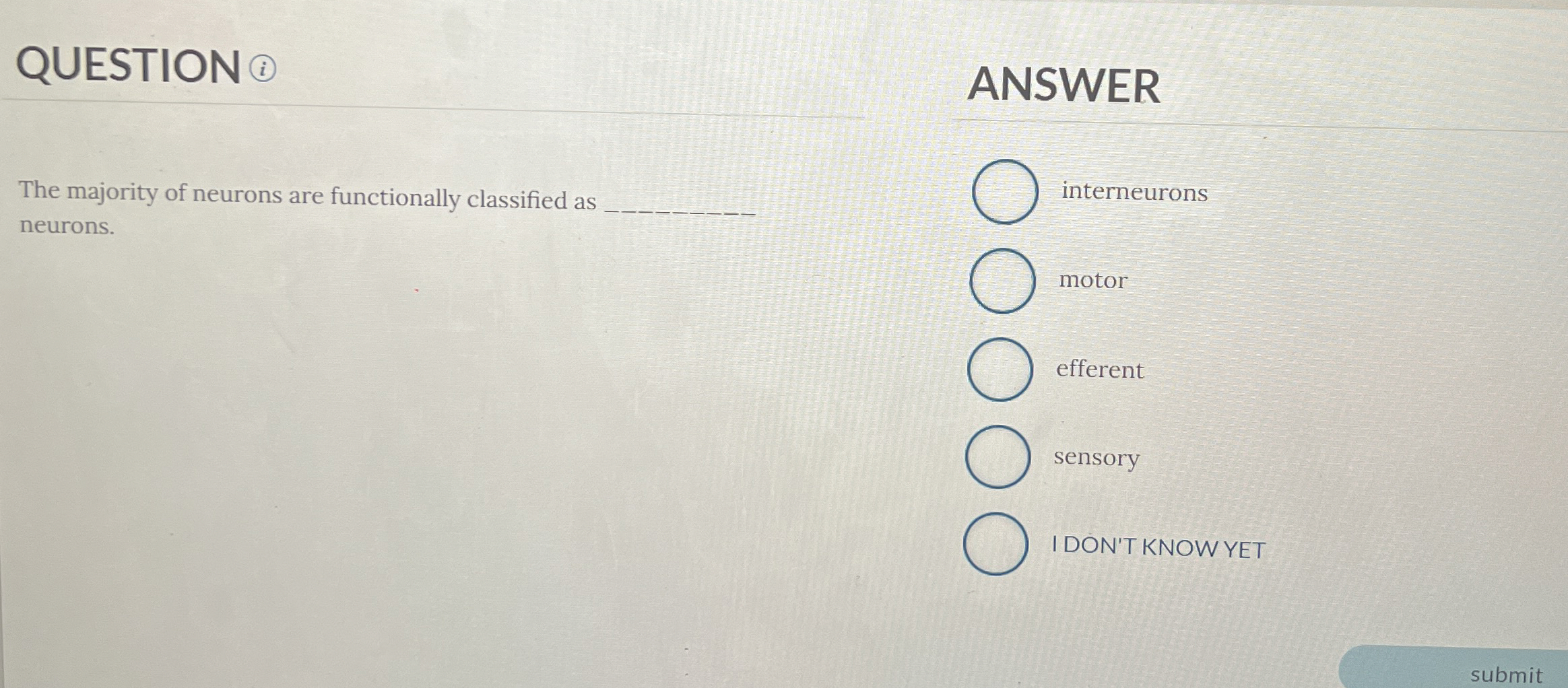 Solved QUESTION (i)The majority of neurons are functionally | Chegg.com