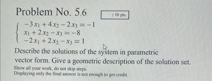 Solved Problem No. 5.6 | Chegg.com