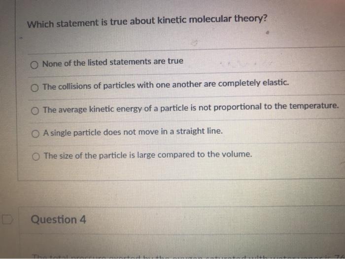 Solved Which statement is true about molecular
