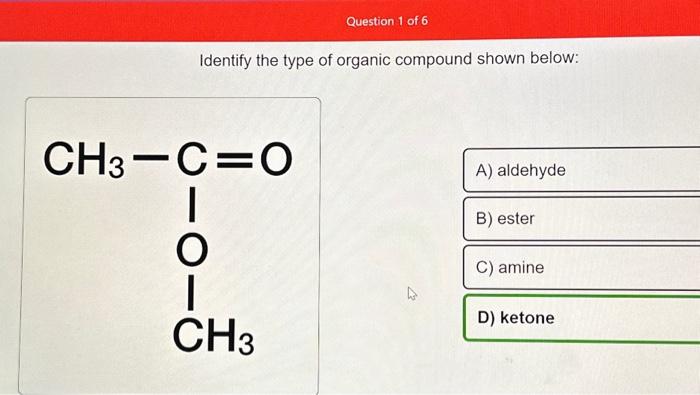 Identify the type of organic compound shown below: