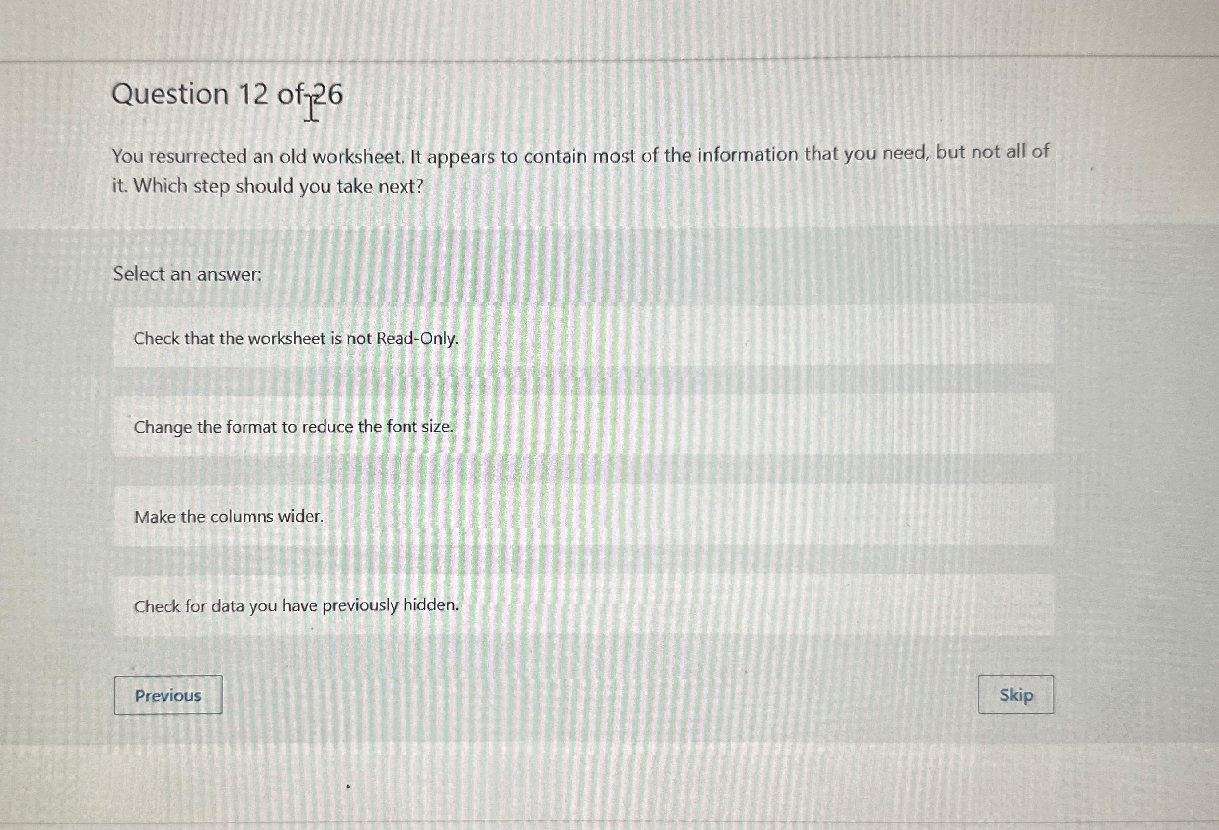 solved-question-12-of-126you-resurrected-an-old-worksheet-chegg