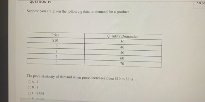 Solved Use the data in the table below to answer the | Chegg.com