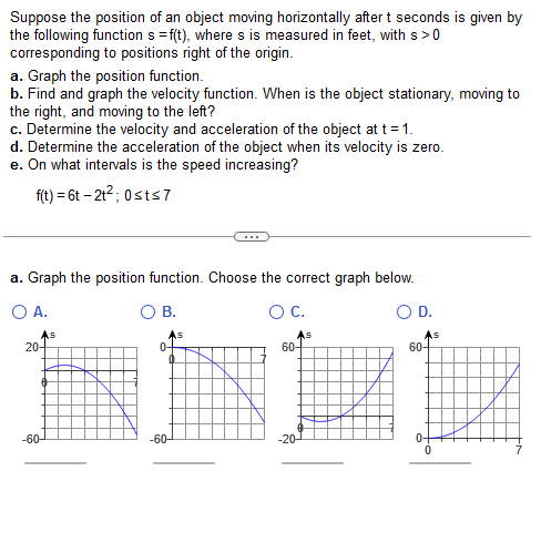 Horizontal Object Position Solved Suppose the position of an object moving horizontally | Chegg.com