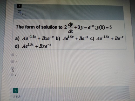 Solved 3 Ds 1 Point The O D E Y P X Y Q X Y N 1 C Chegg Com