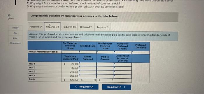 Solved Tableau DA 11-3: Mini-Cose, Comparing dividends on | Chegg.com