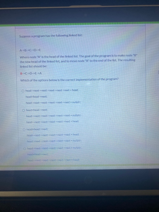 solved-suppose-a-program-has-the-following-linked-list-chegg