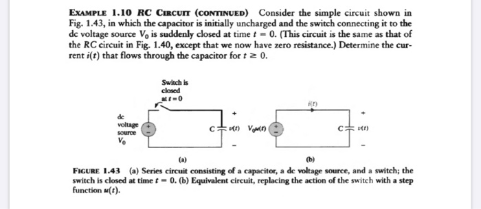 simple circuit with capacitor