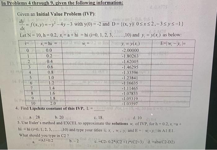 Solved In Problems 4 Through 9, Given The Following | Chegg.com