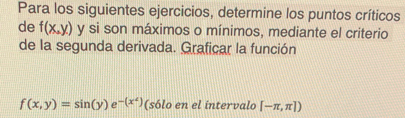 Para Los Siguientes Ejercicios, Determine Los Puntos | Chegg.com