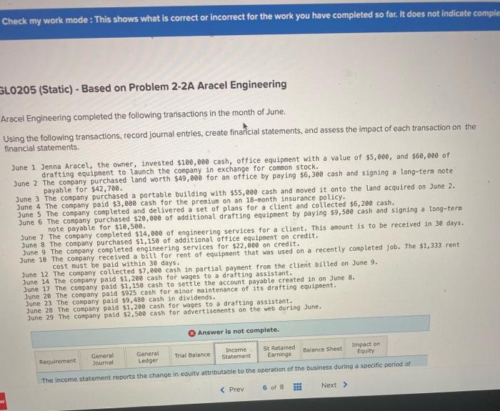 Solved L0205 (Static) - Based On Problem 2-2A Aracel | Chegg.com