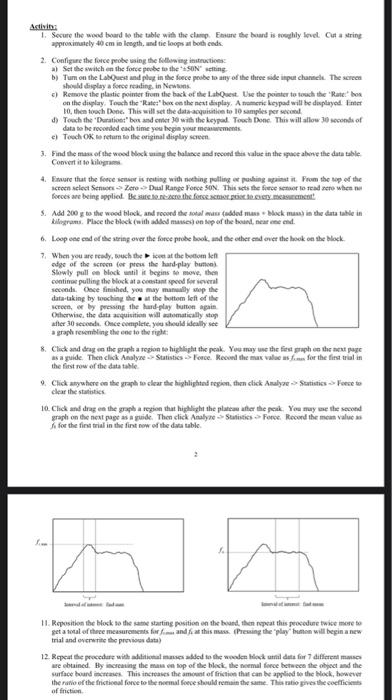 PHY151 Sliding Friction Name: Lab Partners: | Chegg.com