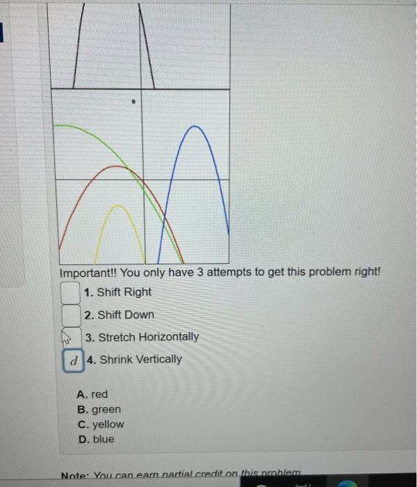 Solved 1 Important!! You only have 3 attempts to get this | Chegg.com