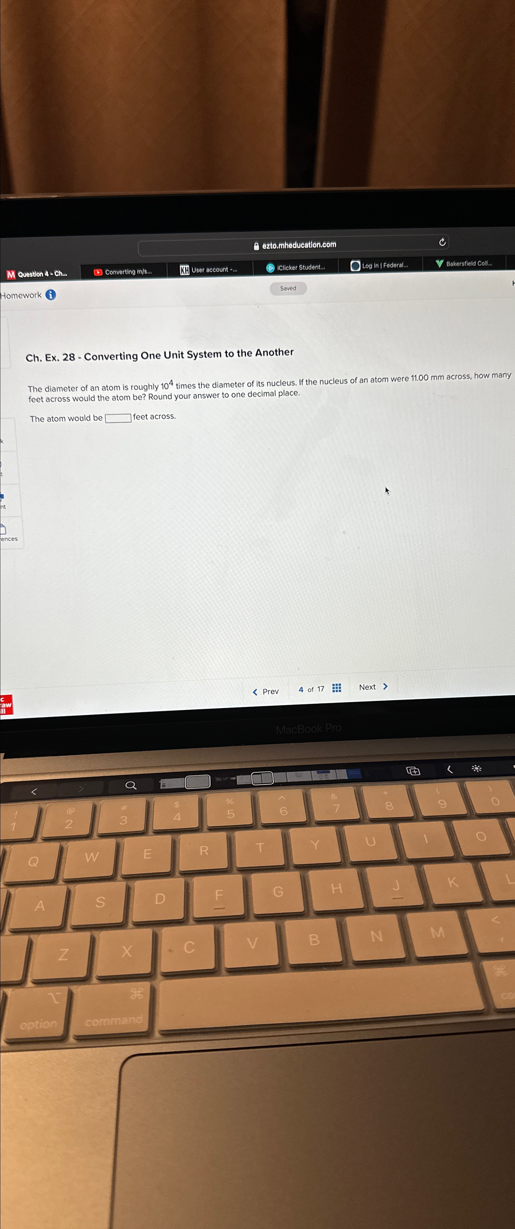 Solved Ch. Ex. 28 - Converting One Unit System to the | Chegg.com