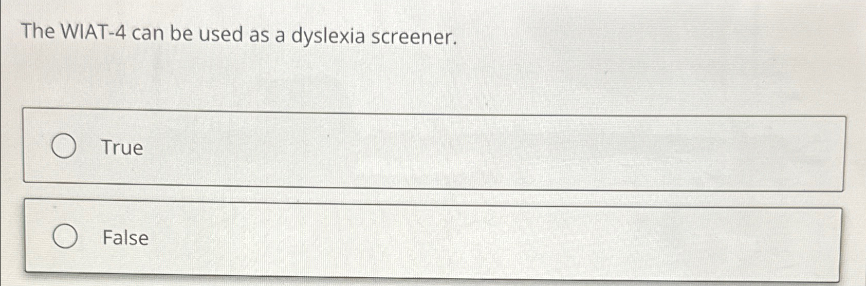 Solved The WIAT 4 can be used as a dyslexia Chegg com