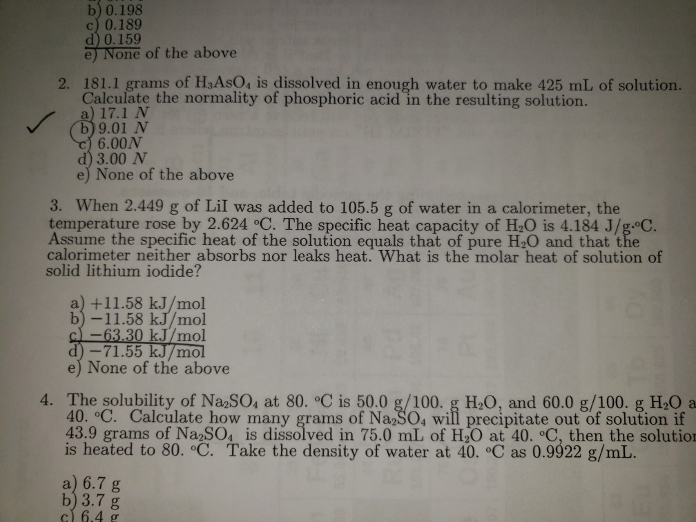 Solved B 0 198 C 0 1 D 0 159 E None Of The Above 2 Chegg Com