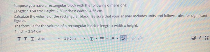 Solved Suppose you have a rectangular block with the | Chegg.com