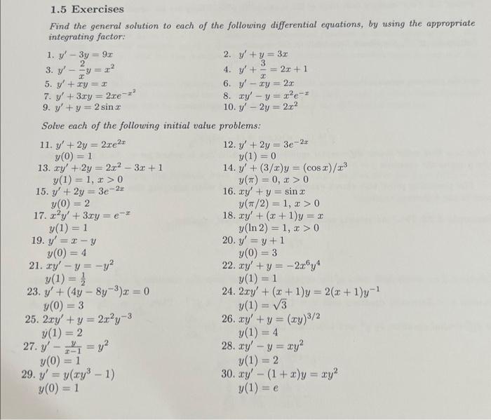 Solved Find The General Solution To Each Of The Following Chegg Com