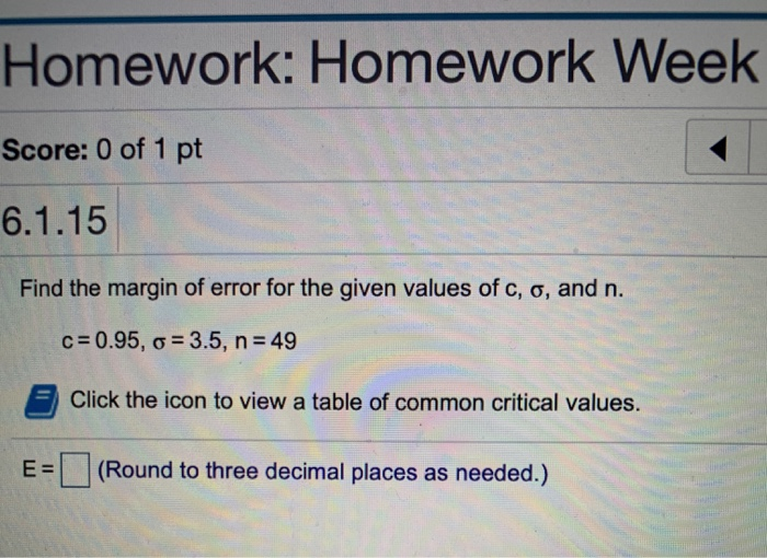 Solved Homework: Homework Week Score: 0 of 1 pt 6.1.15 Find | Chegg.com