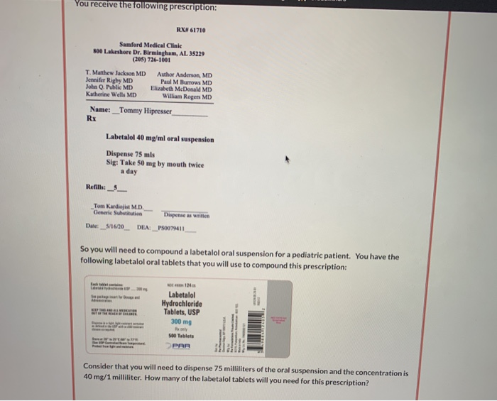 LABETALOL HCL 300MG - RX Products