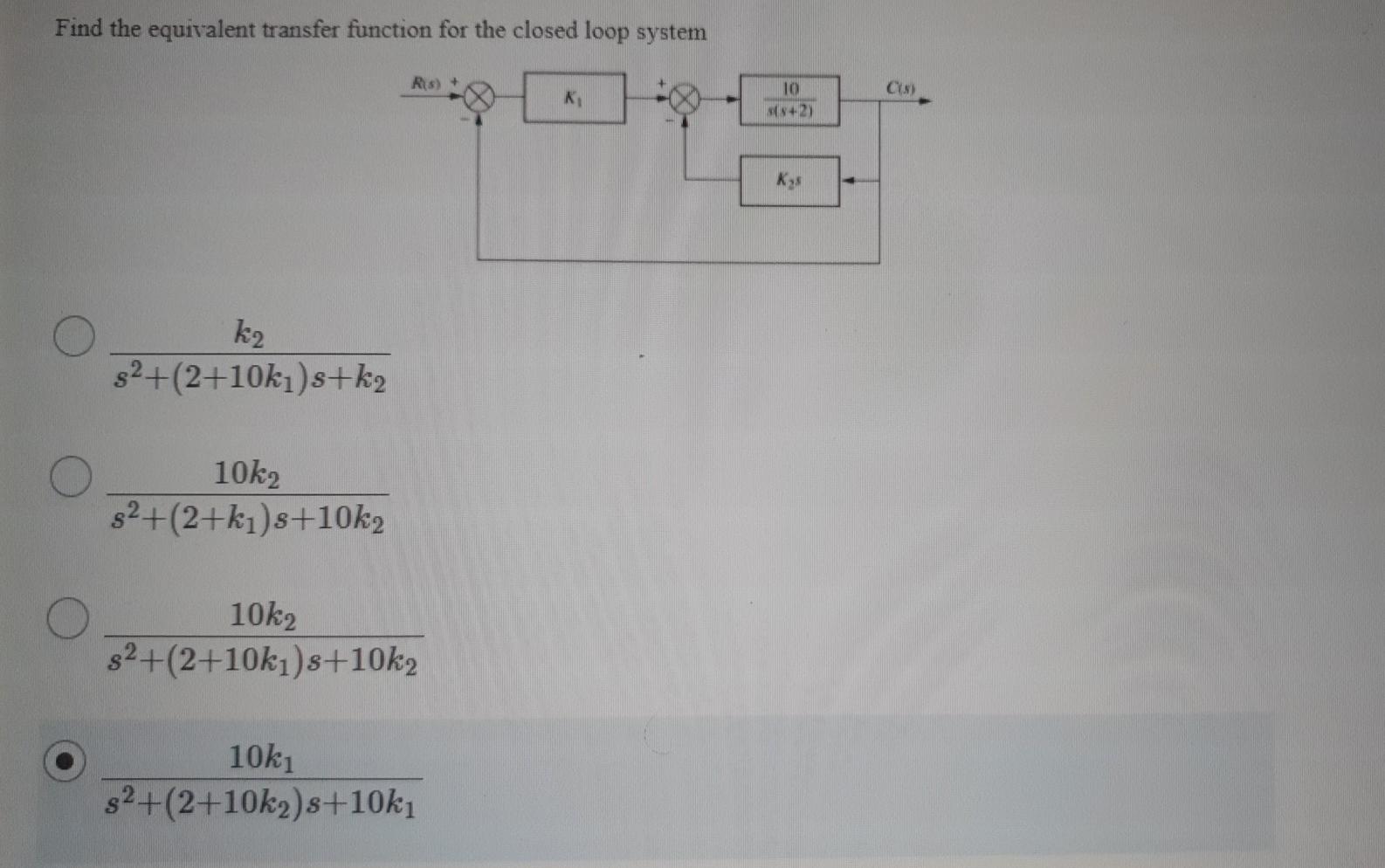 Solved The closedloop characteristic equation has roots in