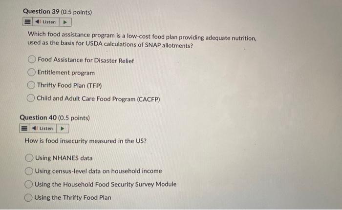 solved-which-food-assistance-program-is-a-low-cost-food-plan-chegg
