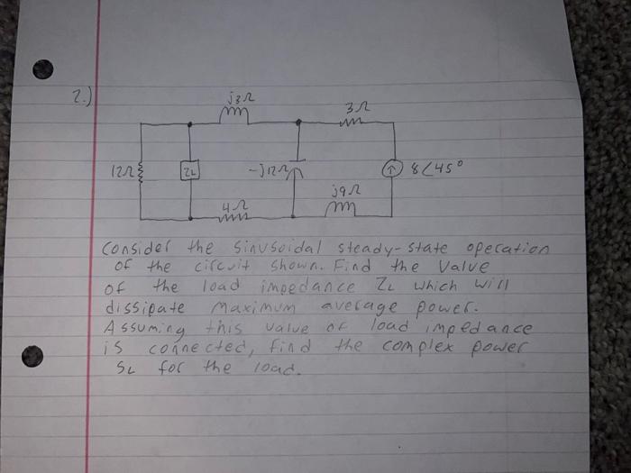 Solved Consider the sinusoidal steady-state operation of the | Chegg.com