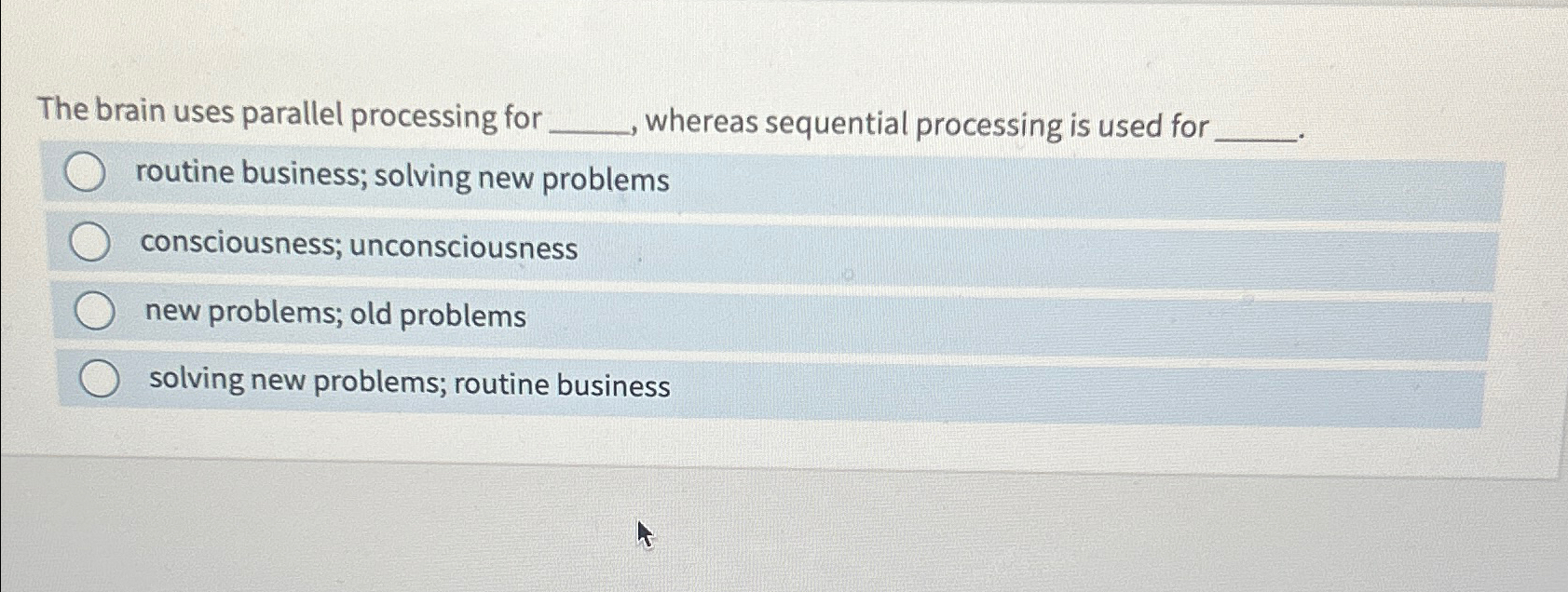 Diagram For Parallel Processing Brain Flowchart Parallel Pro