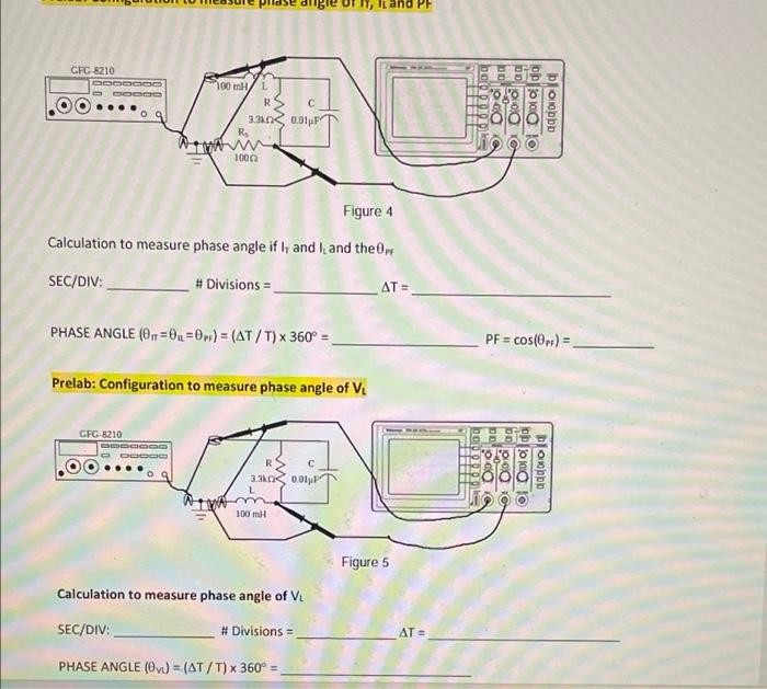 Solved Prelab Configuration to measure phase angle of Ic