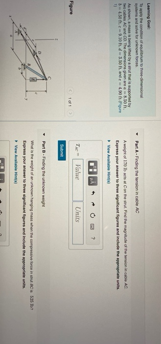Solved Learning Goal: To apply the condition of equilibrium | Chegg.com