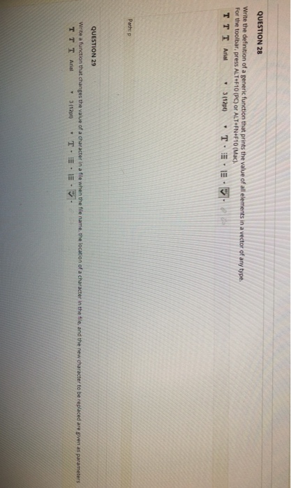 Solved QUESTION 28 Write The Definition Of A Generic Chegg