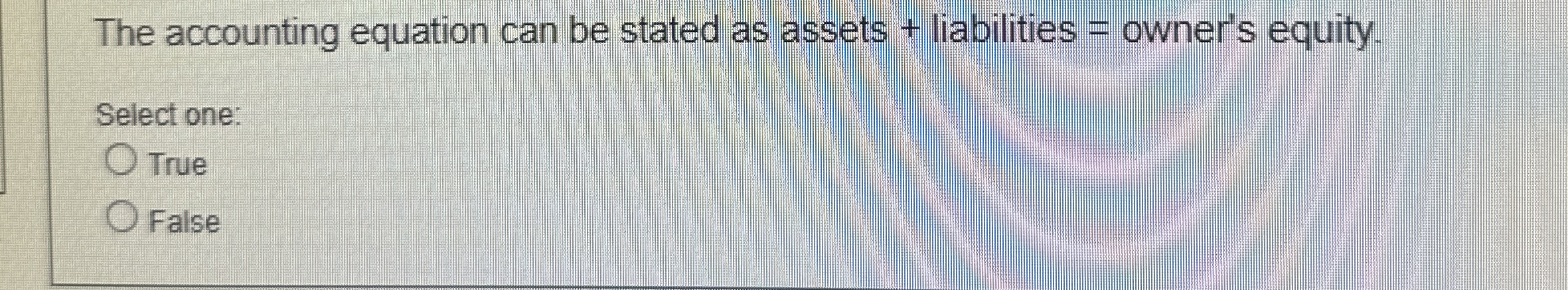 Solved The accounting equation can be stated as assets + | Chegg.com