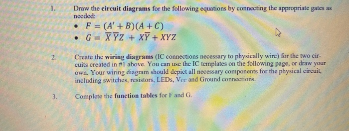 Solved 1. Draw the circuit diagrams for the following | Chegg.com