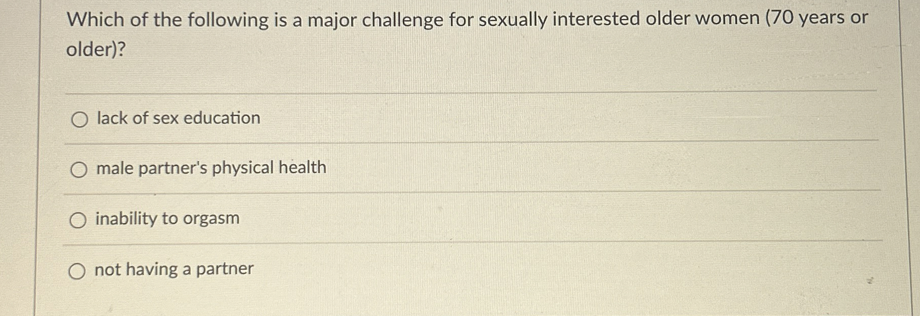 Solved Which of the following is a major challenge for | Chegg.com