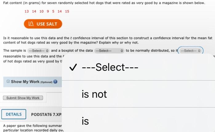 Solved Is it reasonable to use this data and the t | Chegg.com
