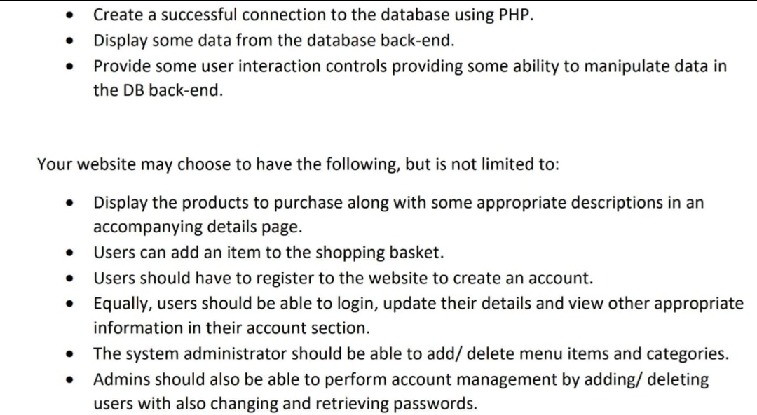 Solved Create a successful connection to the database using | Chegg.com