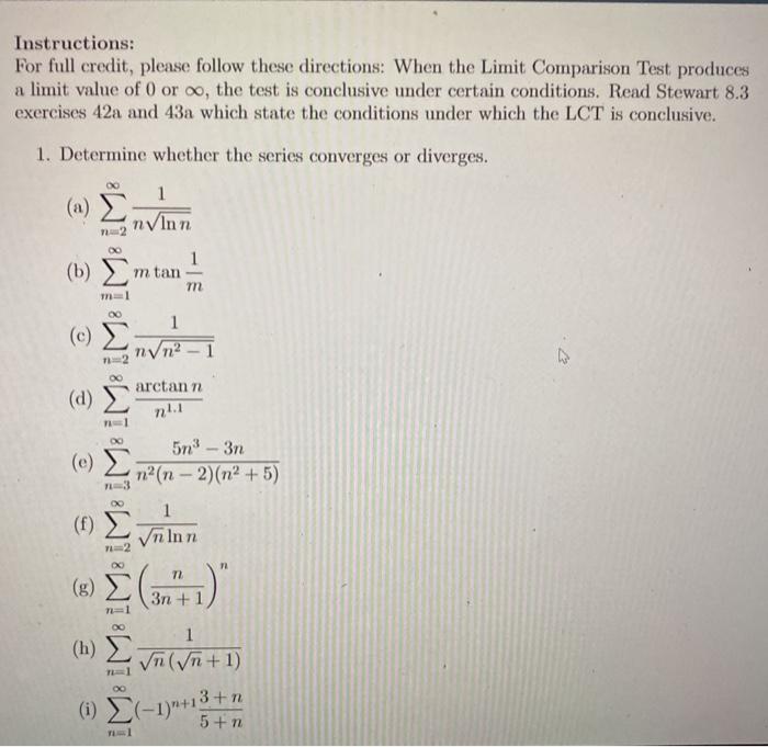 Solved Instructions: For full credit, please follow these | Chegg.com