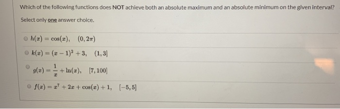 Solved Which of the following functions does NOT achieve | Chegg.com
