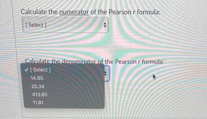 Solved In order to calculate the Pearson correlation between | Chegg.com