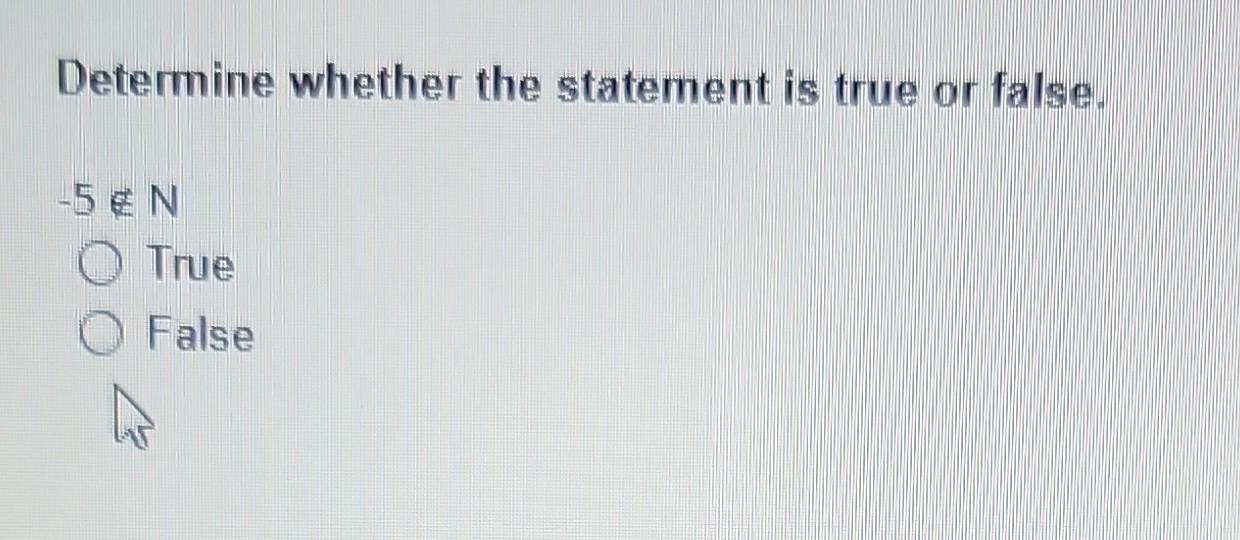 State Whether The Statement Is True Or False Solved Determine whether the statement is true or false. | Chegg.com