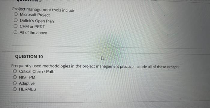Solved Frequently used methodologies in the project | Chegg.com