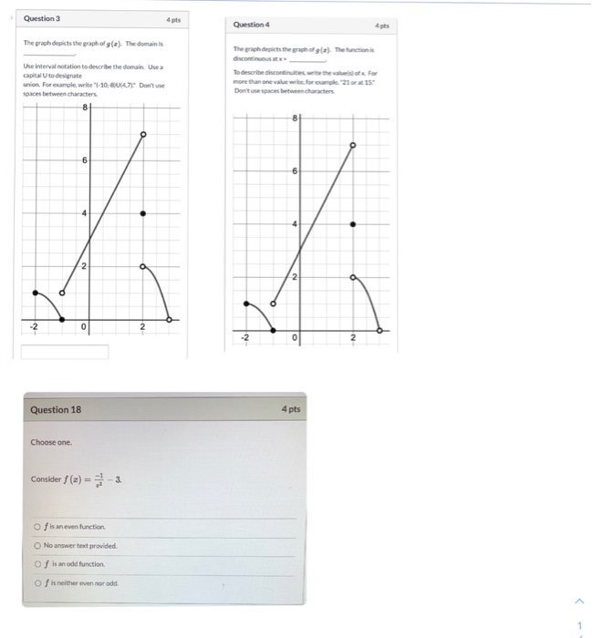 solved graph 3graph 4which of the graphs depicts a... Solved Question 3 4 pts Question 4 The graph depicts the | Chegg.com