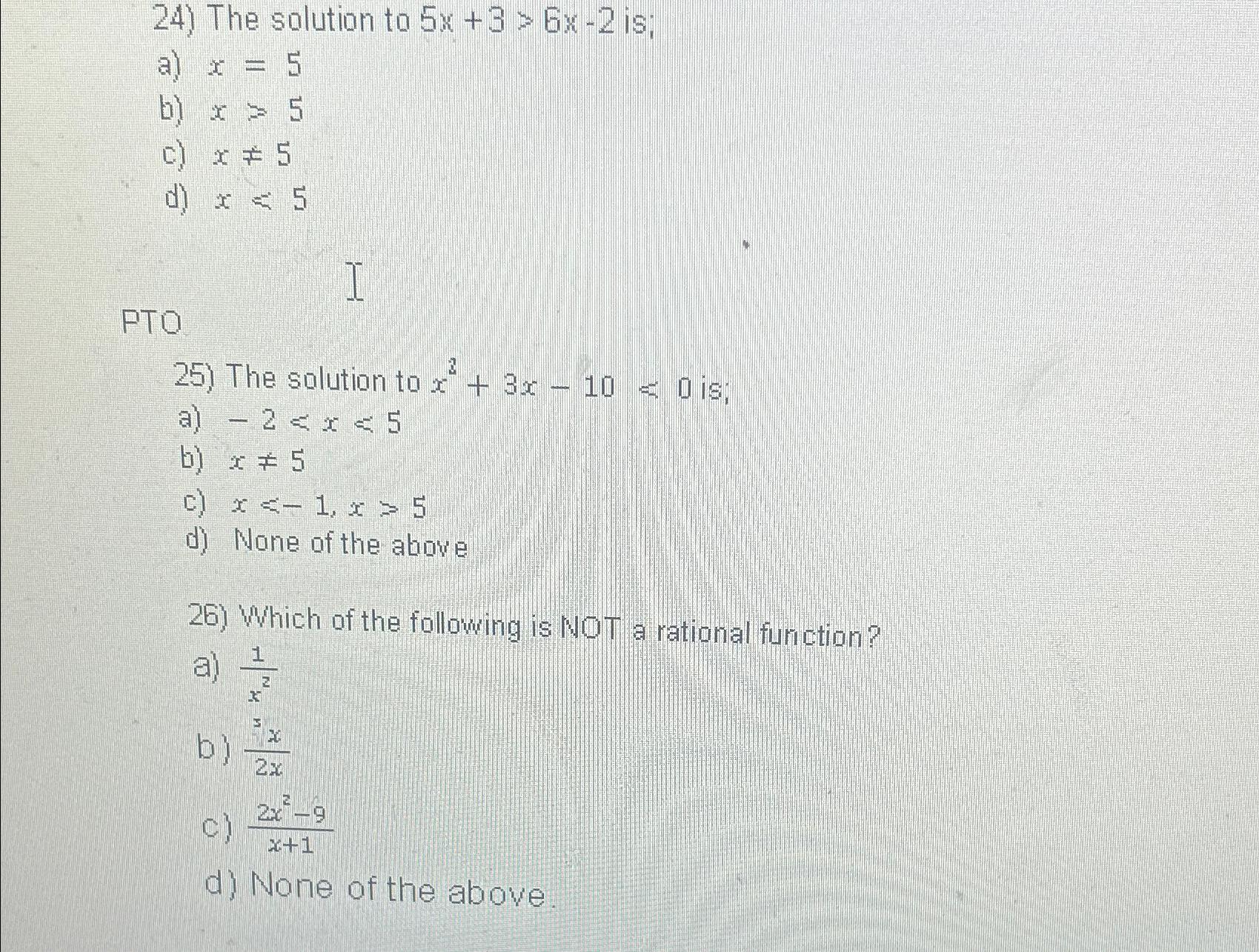 Solved The Solution To 5x 3 6x 2