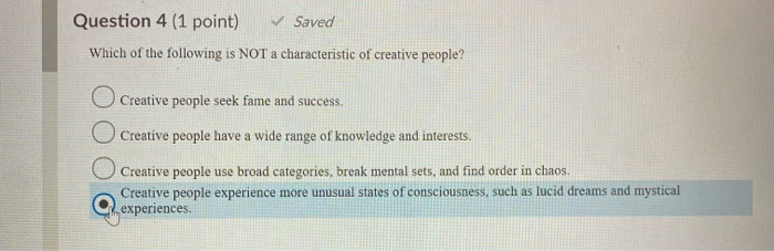 Solved Question 3 (1 point) Which of the following is a | Chegg.com