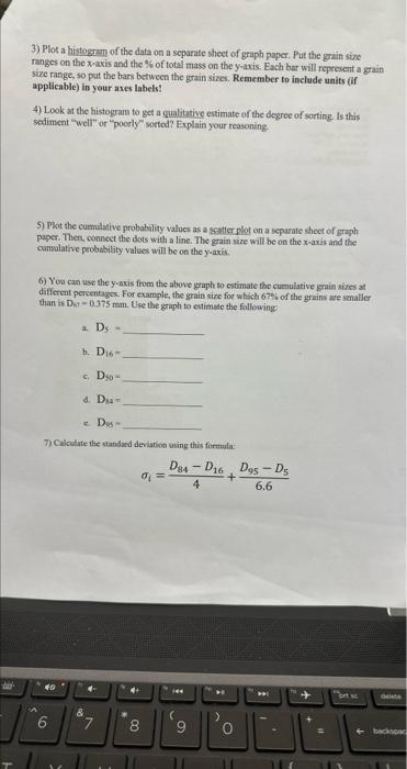 Solved 3) Plot a histogram of the data on a separate sheet | Chegg.com