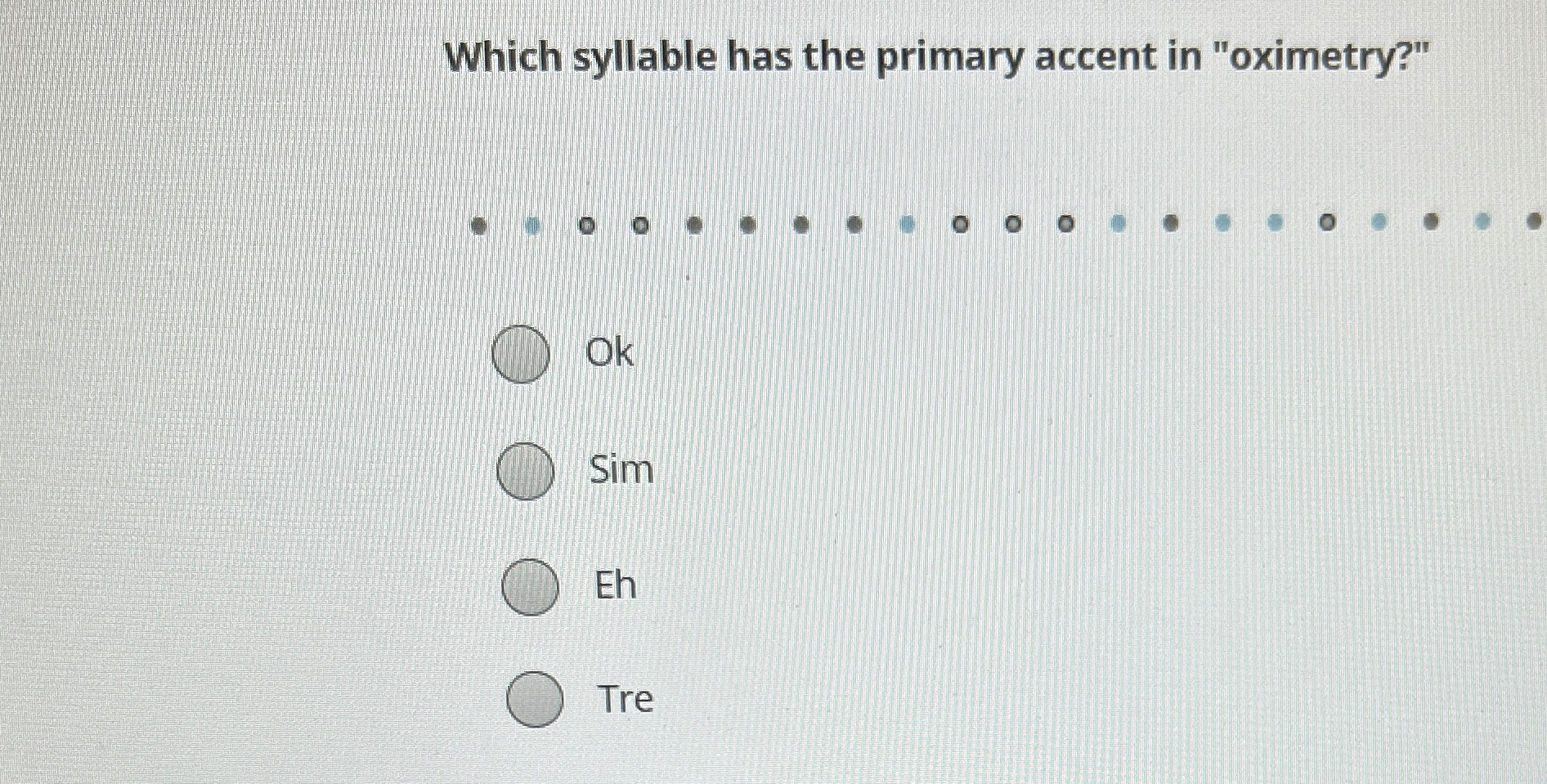 Solved Which syllable has the primary accent in