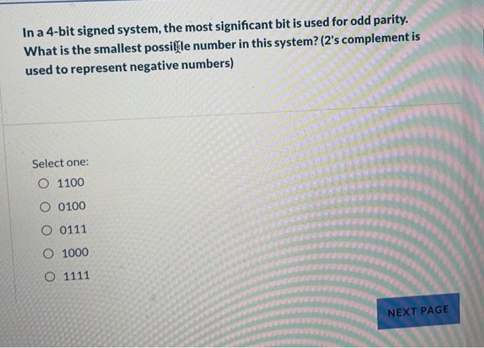 Solved In a 4-bit signed system, the most significant bit is | Chegg.com