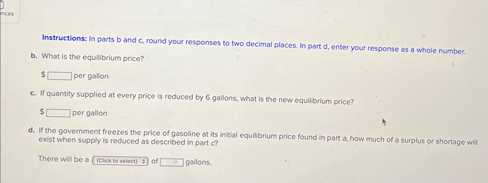 Solved Instructions: In Parts B And C, ﻿round Your Responses | Chegg.com