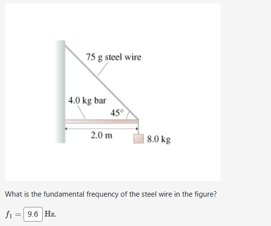 Solved What Is The Fundamental Frequency Of The Steel Wire Chegg Com