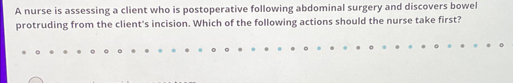 Solved A Nurse Is Assessing A Client Who Is Postoperative Chegg Com